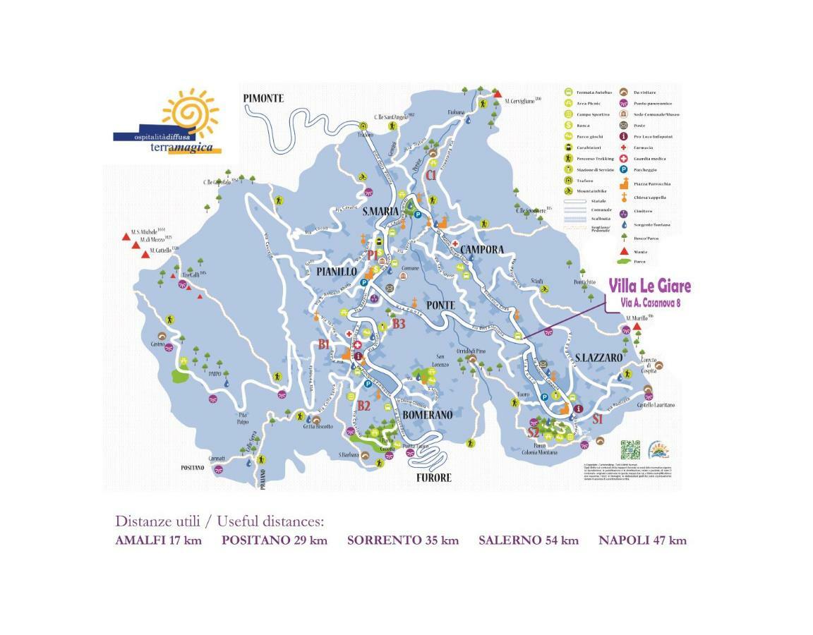 Villa Le Giare Ospitalita Diffusa Agerola Bagian luar foto